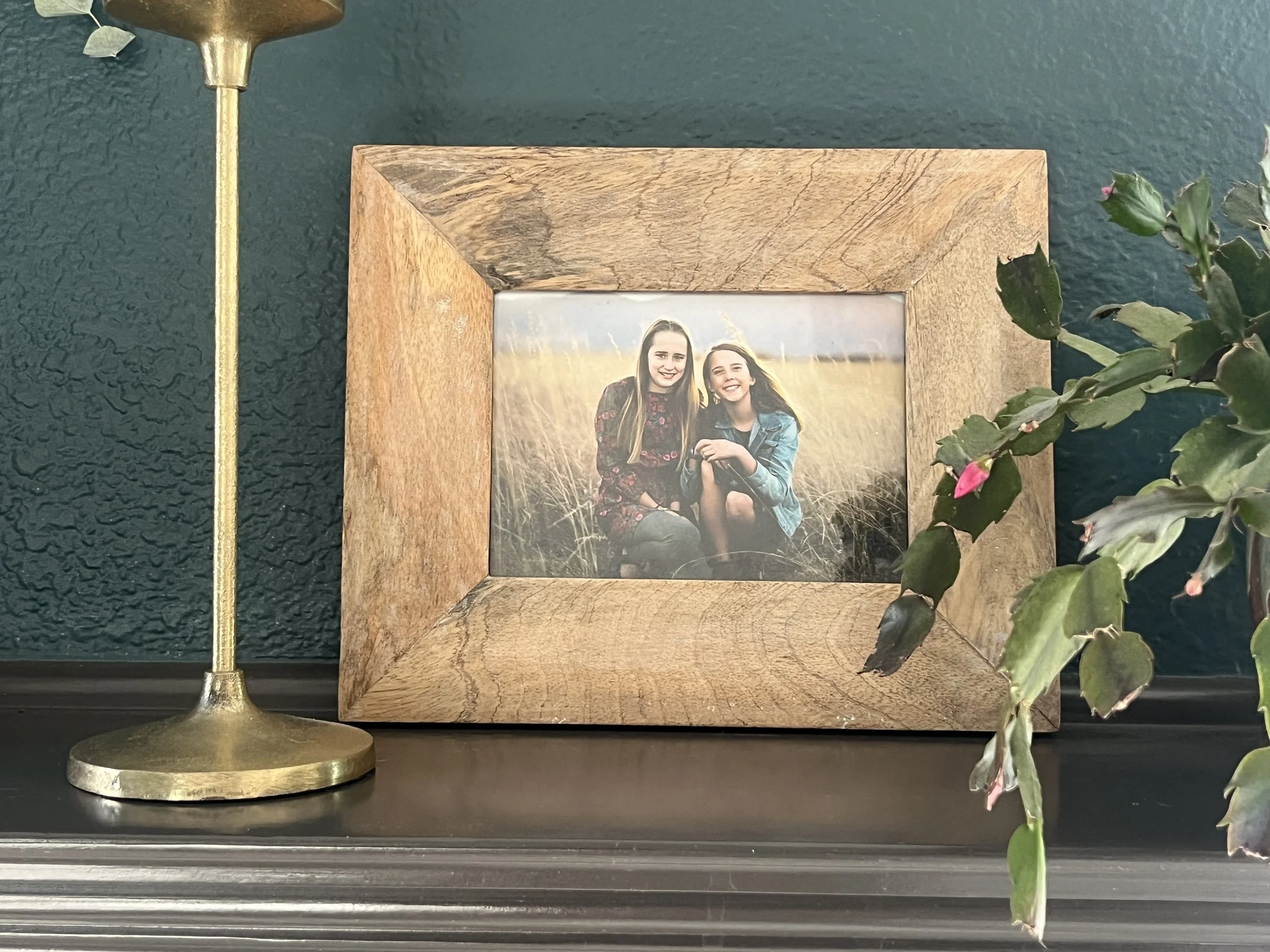  A nice frame can be a great gift for family. Prints can be switched out each year after you update your family photos. 